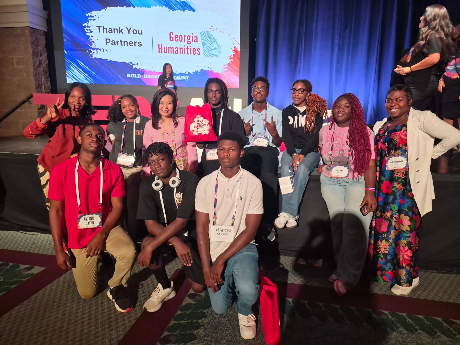 PCA students together at a school event